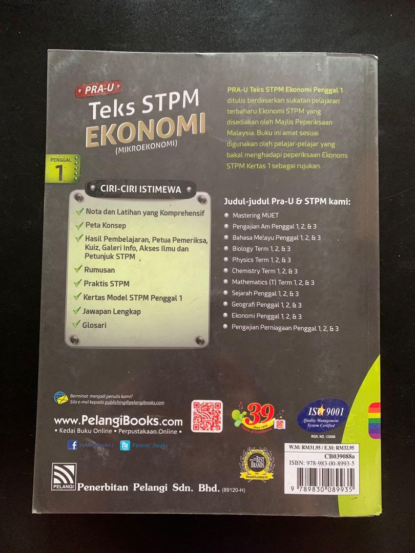 Stpm Penggal 1 Ekonomi Textbooks On Carousell