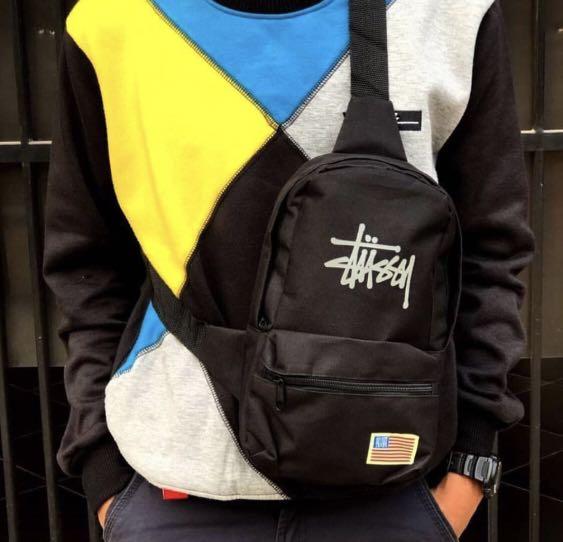 stussy troops sling bag