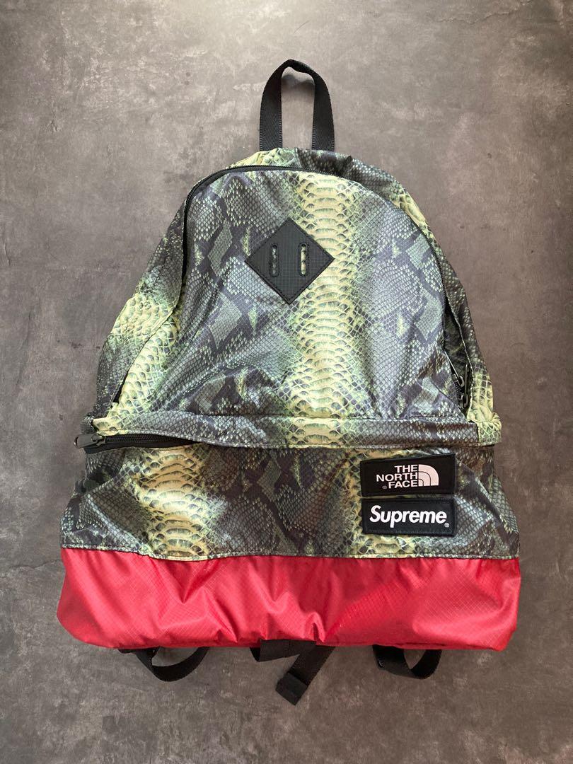 North face supreme deals snakeskin backpack