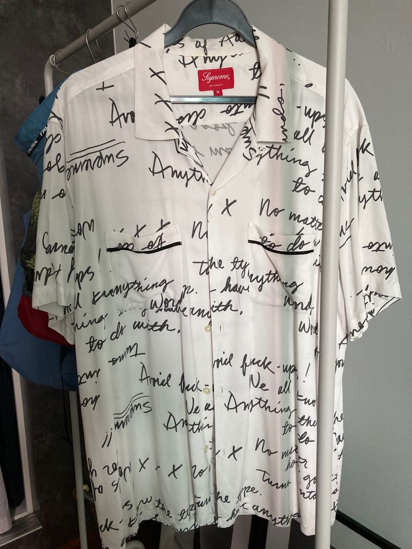Supreme vintage William Burroughs rayon shirt, Men's Fashion, Tops  Sets,  Tshirts  Polo Shirts on Carousell
