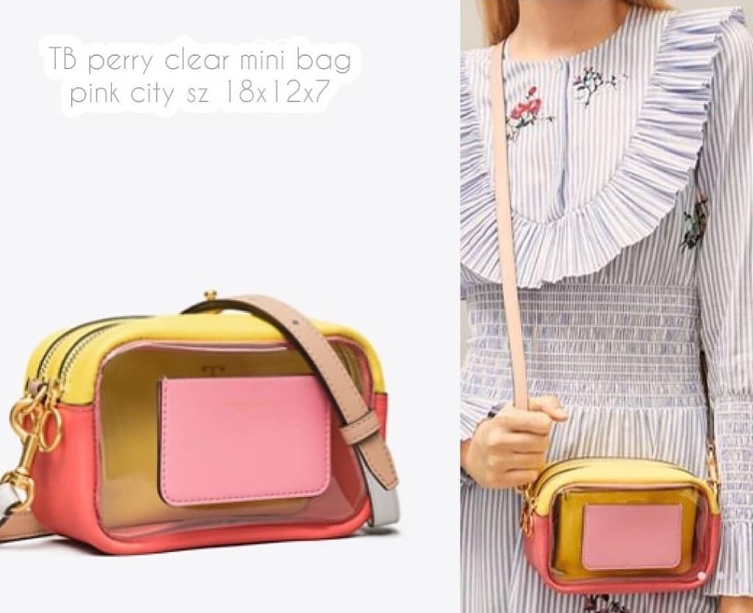 TB Perry Clear Mini Bag Ponk City 18 12 7 Barang Mewah Tas Dompet di Carousell