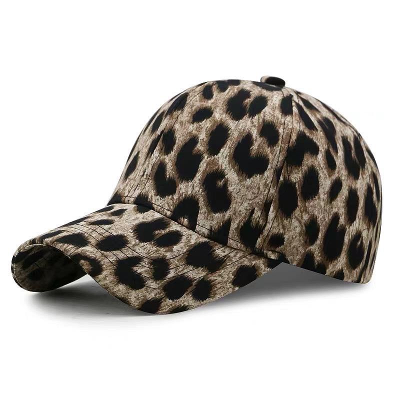 leopard print ball cap