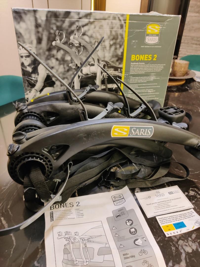 Used Only Once Saris Bones 2 Bike rack for cars and FREE Thule Bike Frame Adapter Sports Equipment Bicycles Parts Parts Accessories on Carousell