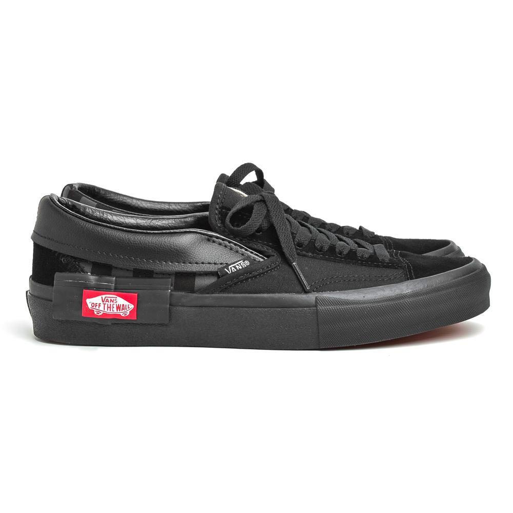 VANS Slip On Checkerboard Cap Black Men s Fashion Footwear Sneakers on Carousell
