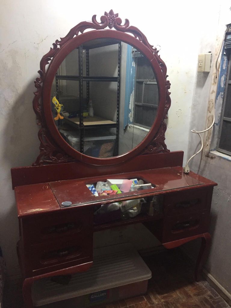 Vintage mirror table, Furniture & Home Living, Furniture, TV Consoles