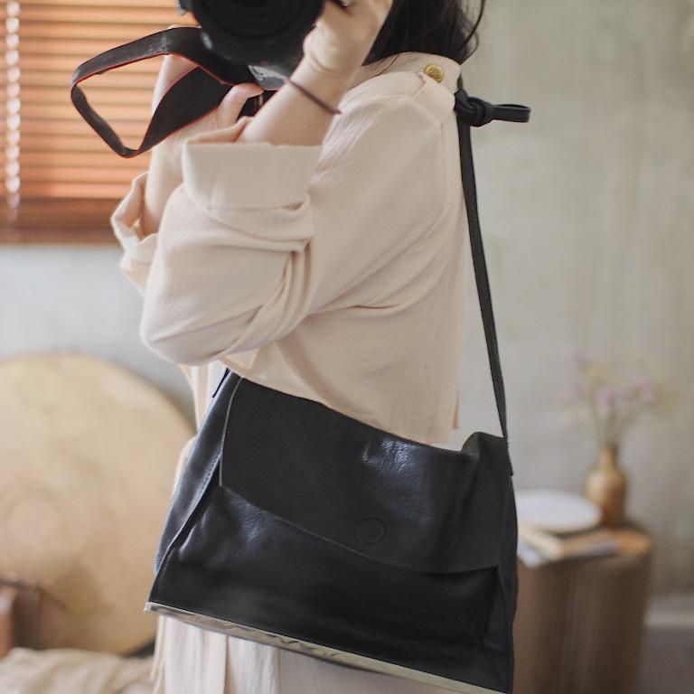 Soft leather city bag zara online