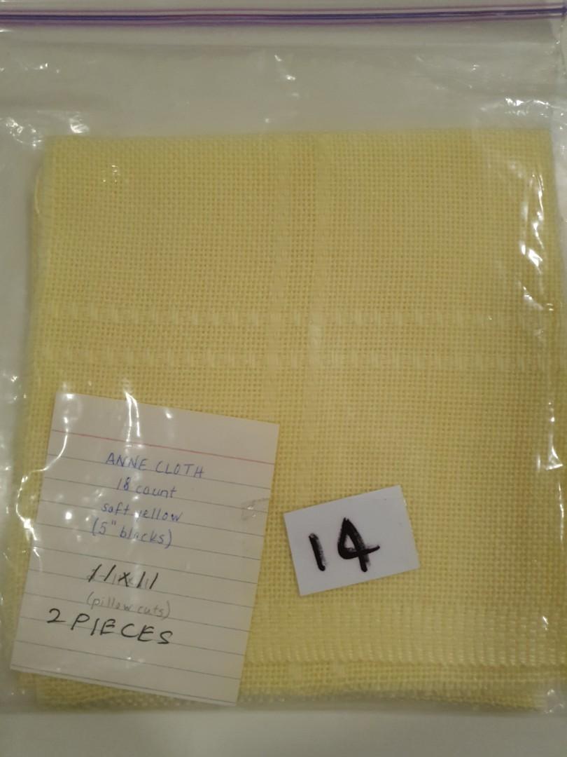18ct Anne Cloth 2 Pieces For Cross Stitch Design Craft Craft