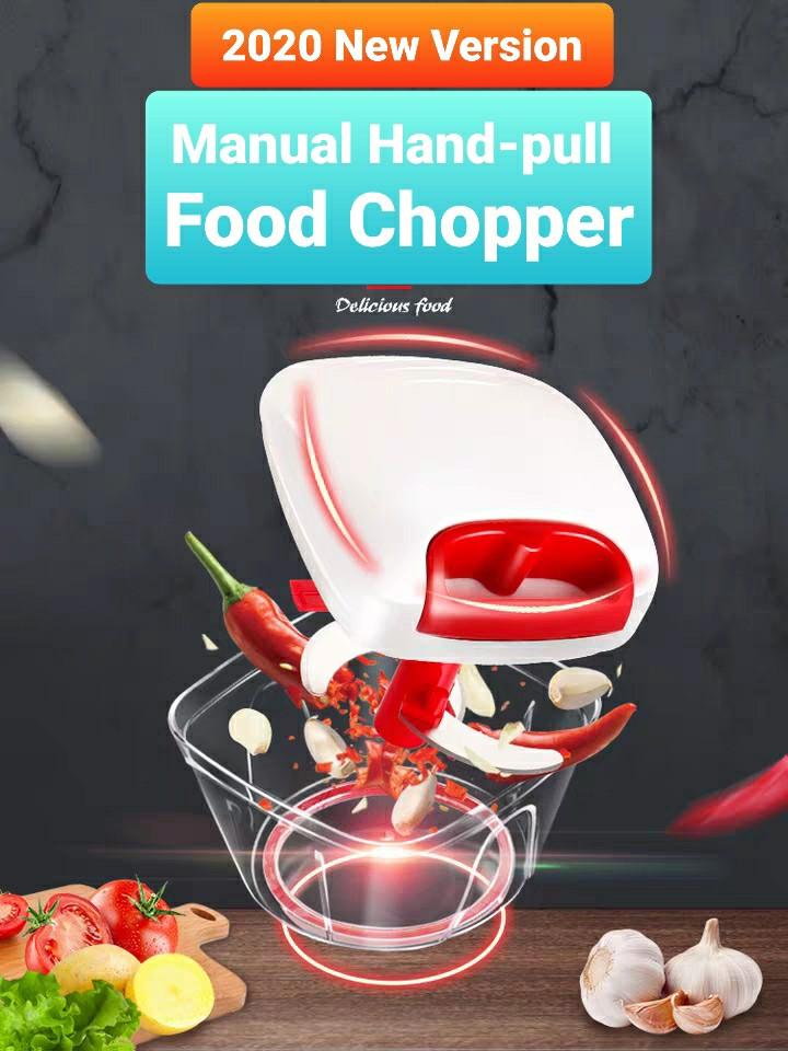 2020 New Version Manual Hand Pull Food Chopper With Scraper Home