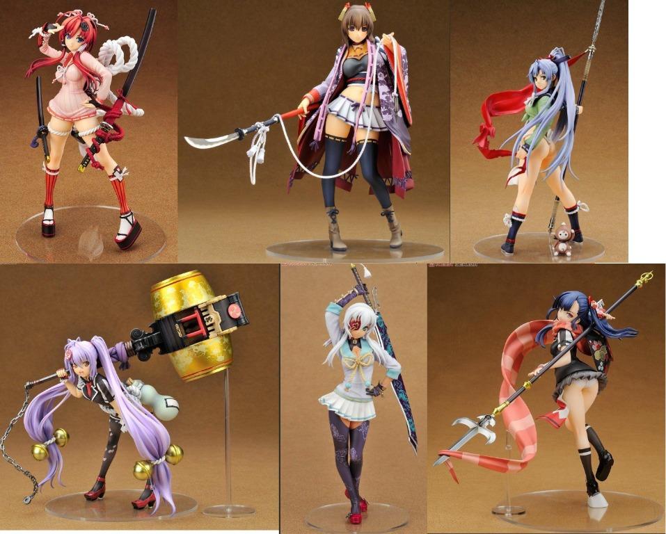 Get Wallpaper 6 Figures Alter Hyakka Ryouran Samurai Girls Toys Games Free