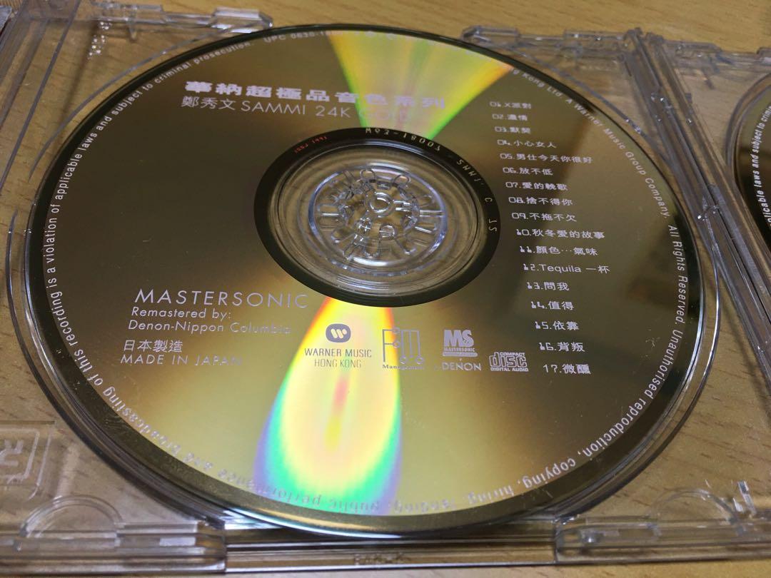 鄭秀文 24K GOLD金碟日本天龍1M1 2MM1 雙CD -華納超極品音色系列17首精選 1+2 碟面98新NEW無花.(一手自用 清屋 ...