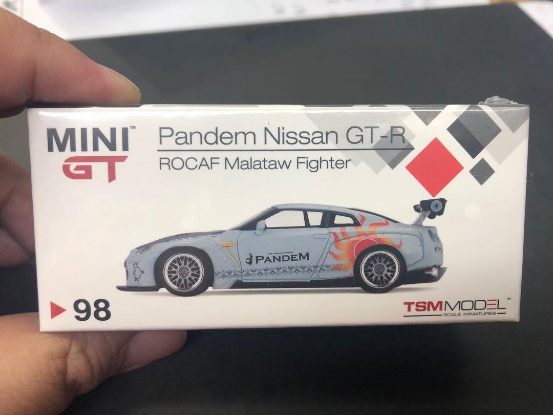 現貨台灣限定Mini GT 1/64 Nissan GT-R R35 Pandem 火箭兔F16塗裝
