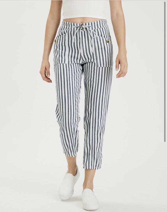 American eagle striped pants clearance