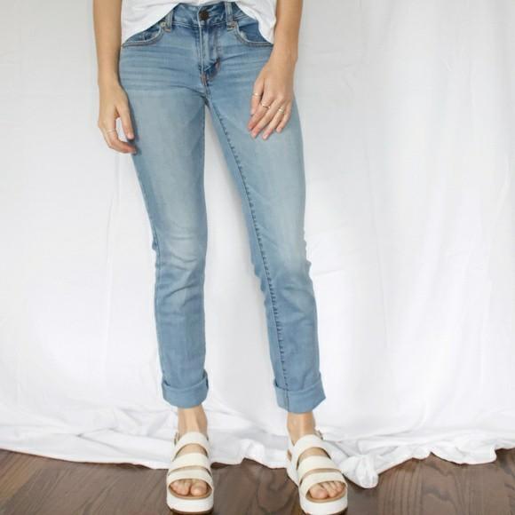 american eagle straight super stretch jeans