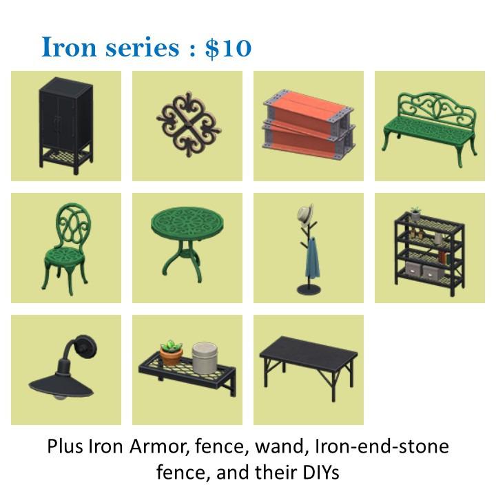 Animal Crossing DIY Furniture Sets from 9 Zodiac / Star, Bamboo