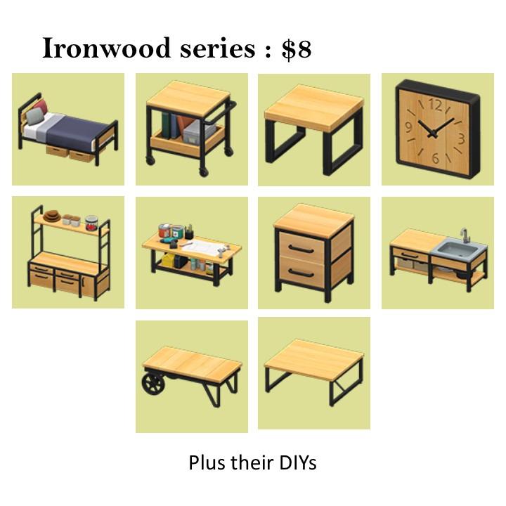 Animal Crossing DIY Furniture Sets from 9 Zodiac / Star, Bamboo