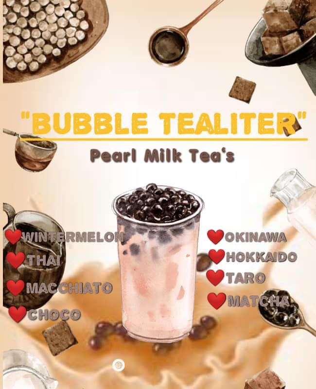 BUBBLE TEALITER MILKTEA 1 LITER, Food & Drinks, Beverages on Carousell
