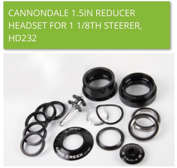 Cannondale headset for 1.5” head tube 