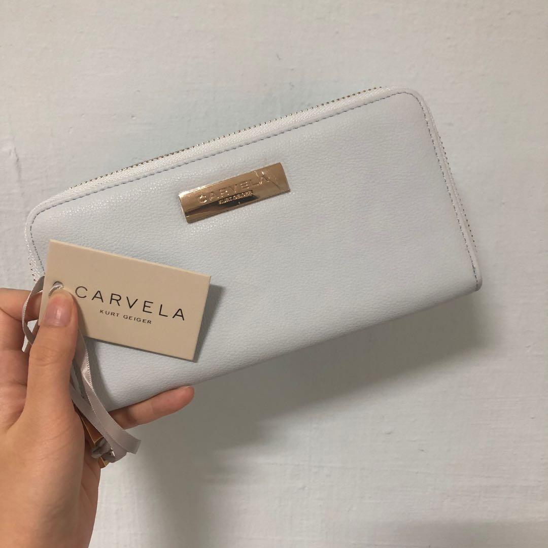 Carvela Alis Zip Around Wallet Baby Blue Women S Fashion Bags Wallets Wallets On Carousell See below for recommended wallets. carousell