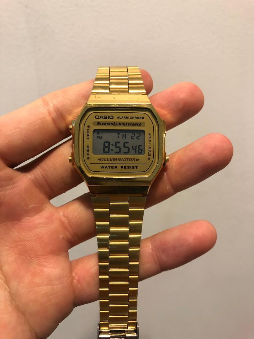 Casio g 2025 shock vintage gold