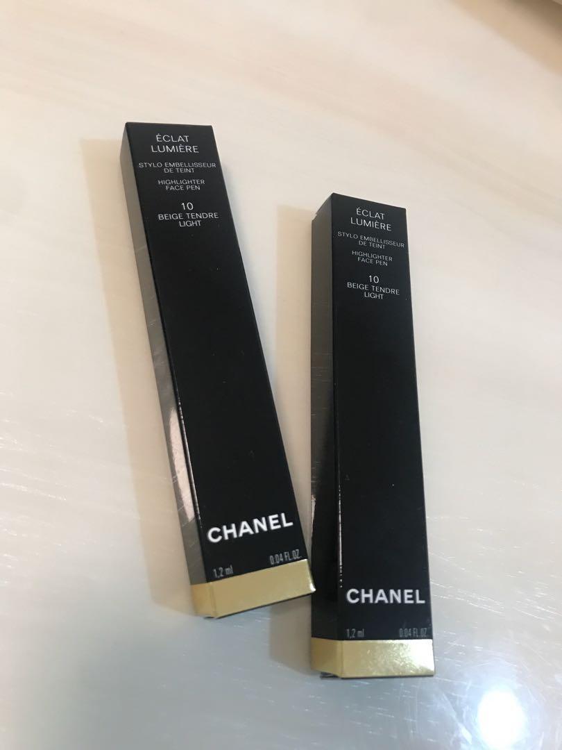 Chanel concealer highlighter face pen 10 beige tendre light, 美容