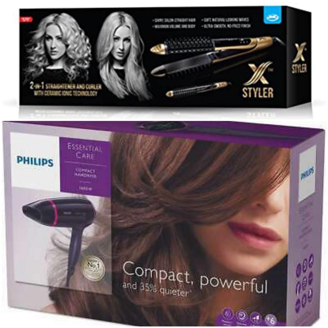 Philips dryer & top straightener curler combo