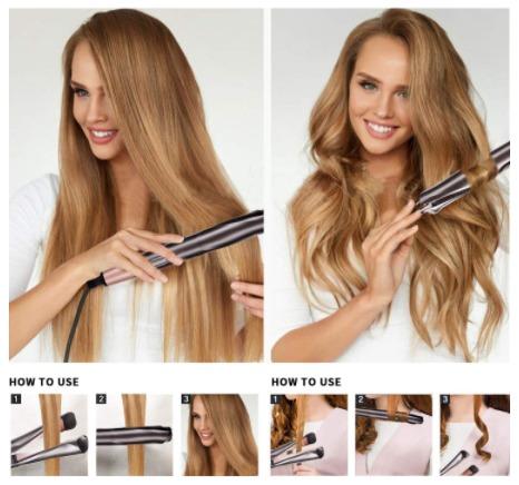 curl and straight