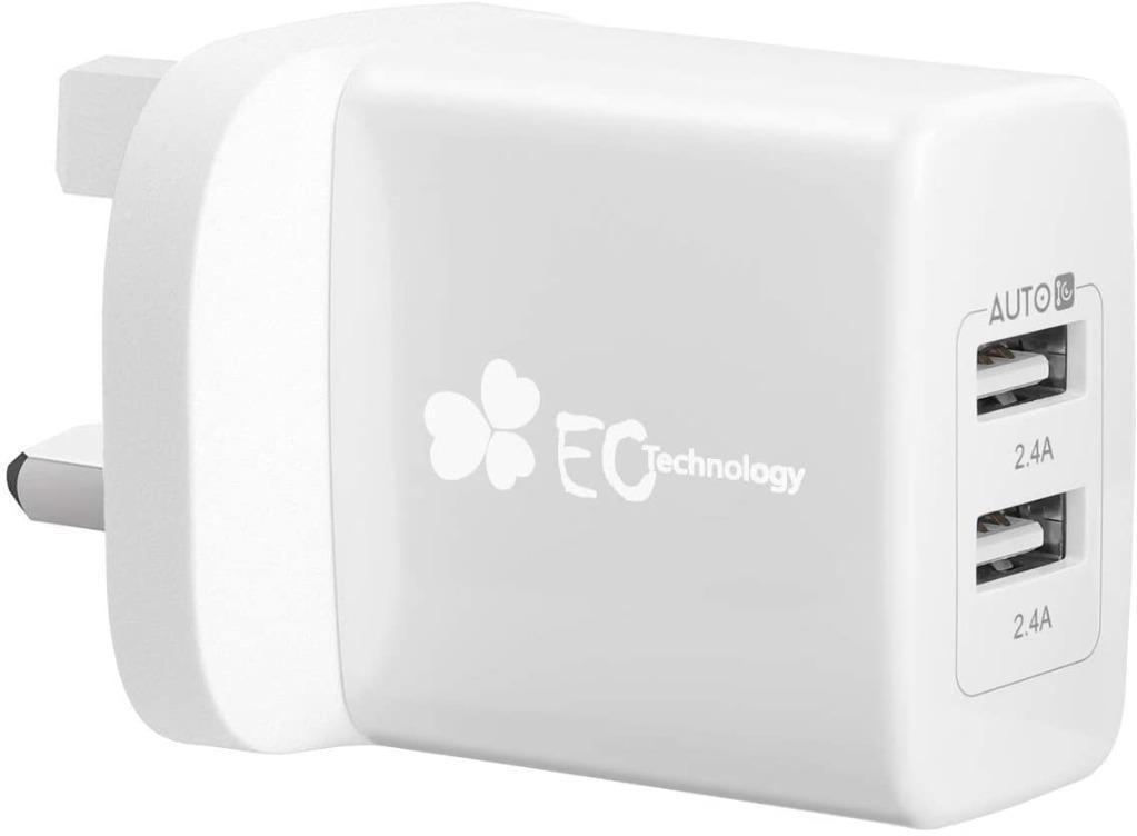 Ec Technology Main Charger mah Power Bank 24w Wall Charger For Anker Powercore 100mah 2 Port Usb Plug Power Adapter With Auto Ic For Poweradd 000mah Portable Charger Electronics Others On Carousell