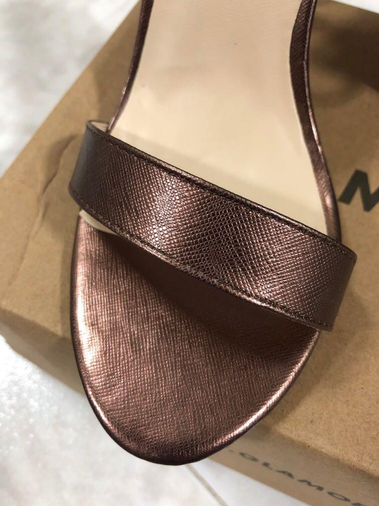 Glamorous rose gold heels shop