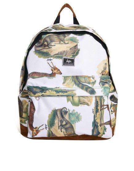 Hype backpack （分類：背囊）位於 Hong Kong。 由 yt1117 提交（商品編號 1007942813，圖片 1）。簡介： Hype backpack animals print 70%new 夠曬獨特 出街唔使驚同人撞😉。