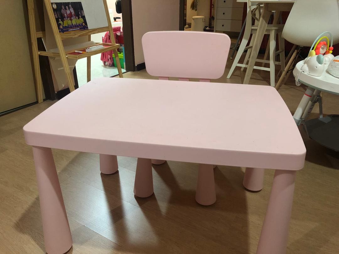 ikea mammut set meja belajar kanak2