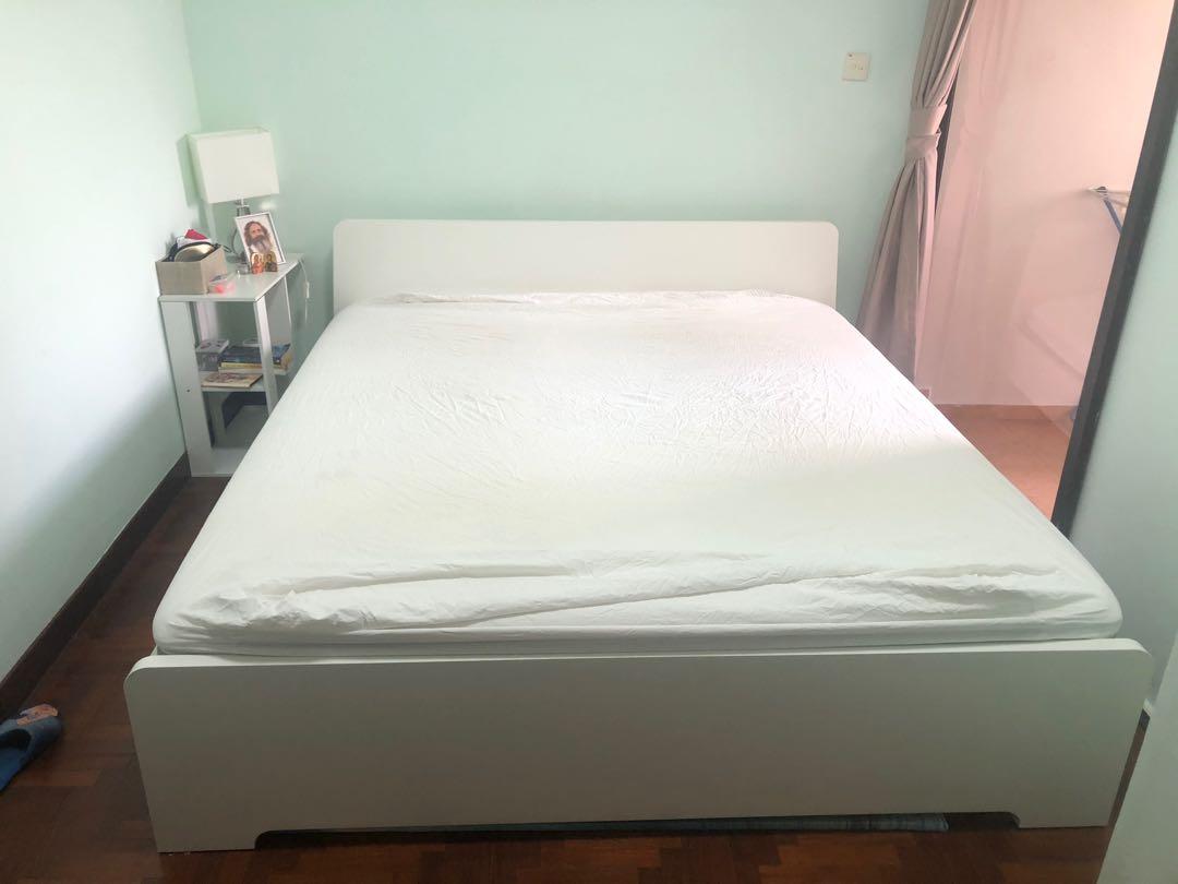 Ikea Queen Size Bed Cheap Price Furniture Beds Mattresses On Carousell