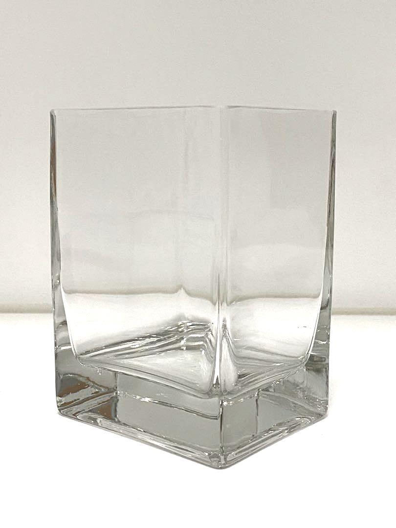 Ikea Vase Glass (Rektangel Square Fighting Fish), Furniture & Home
