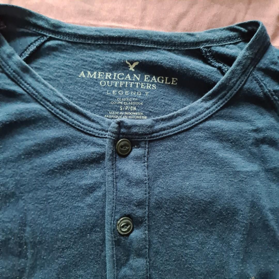 Kaos henley american eagle polos 