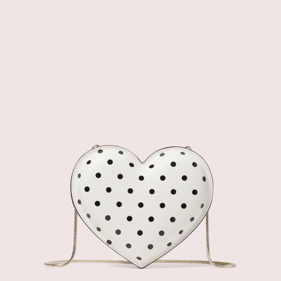 kate spade 3d heart crossbody pink