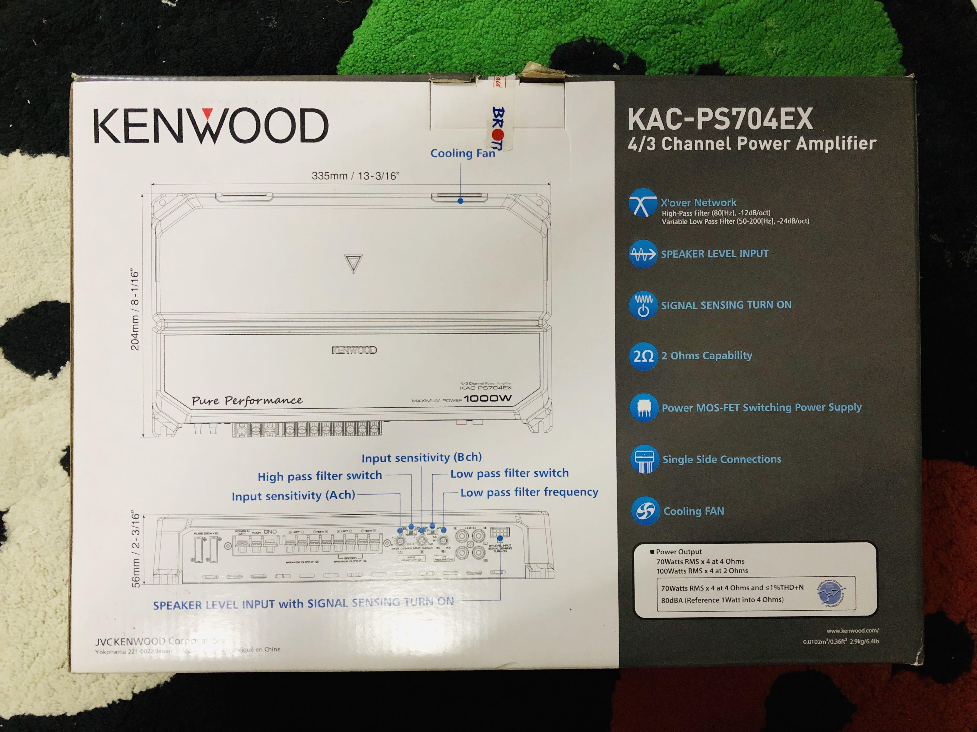 Kenwood Power Amplifier, Audio, Soundbars, Speakers & Amplifiers on