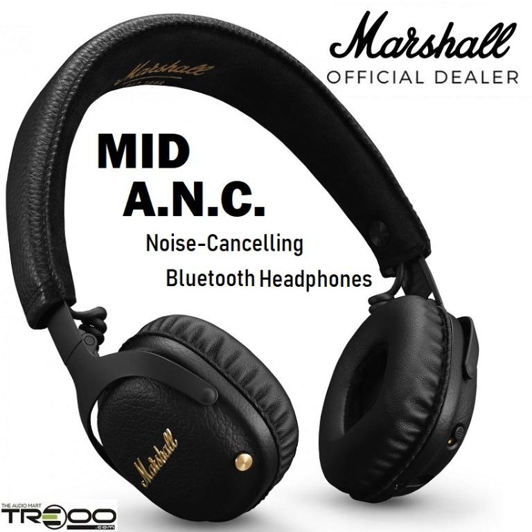 Marshall Mid A.N.C. Wireless Bluetooth Active Noise Cancelling On Ear Headphone with Microphone Audio Headphones Headsets on Carousell