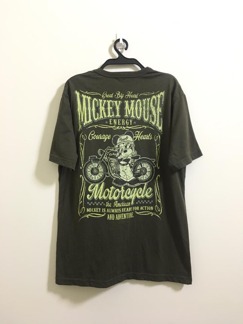 Mickey mouse motorcycle tee shirt Men s Fashion Tops Sets
