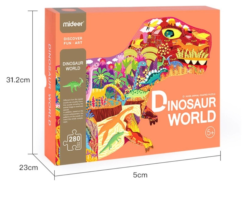 Mideer Dinosaur Elephant Children Puzzle - 280 pieces, Hobbies & Toys ...