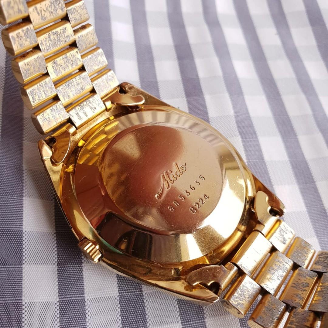 Mido outlet president gold