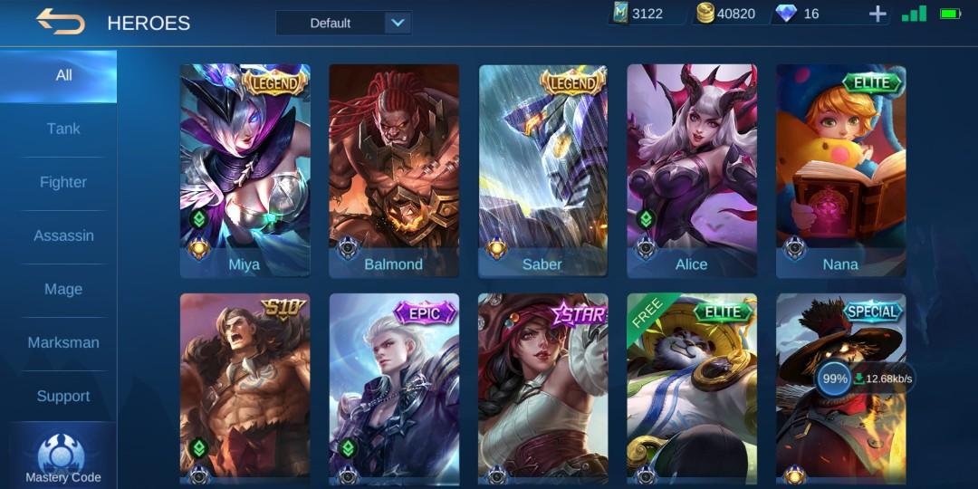 Mobile legend with alot of skins for sale(82 skins). 3 legend skins and  dragon boy chou. legendary elimination effect much more., Video Gaming,  Gaming Accessories, Game Gift Cards & Accounts on Carousell