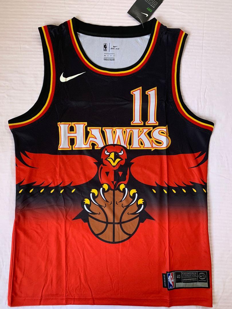 trae young throwback hawks jersey
