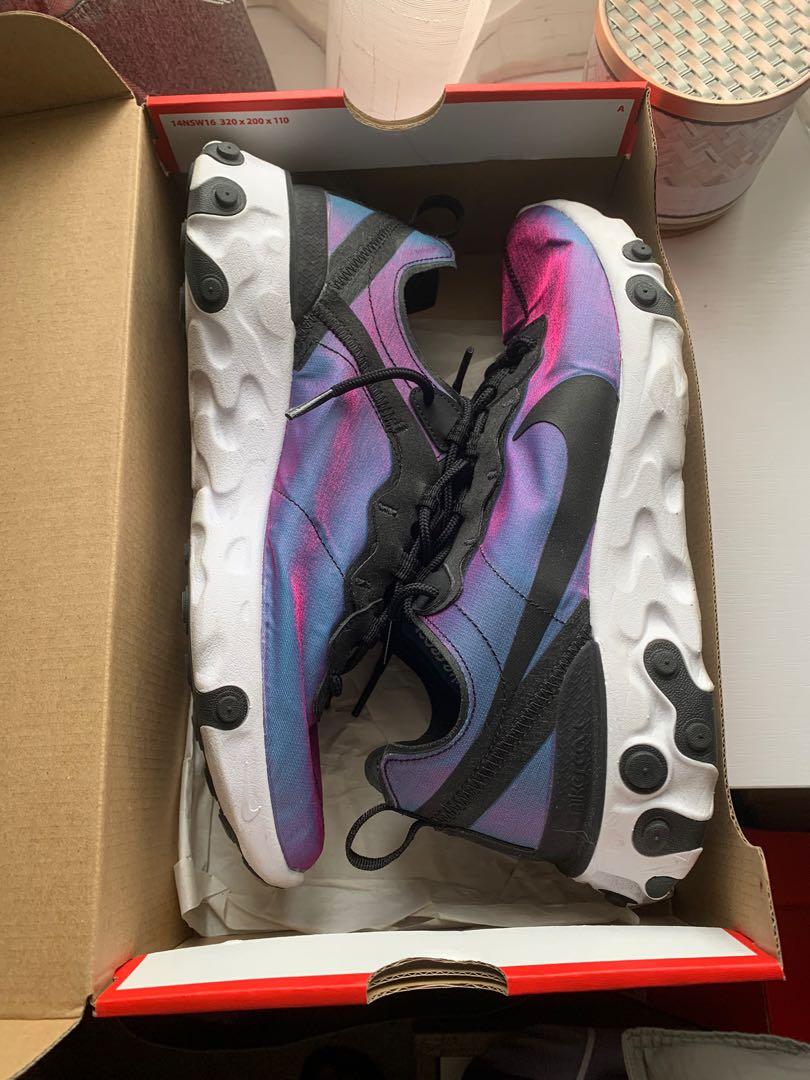Nike React Element 55 （分類：波鞋）位於 Hong Kong。 由 gggosh 提交（商品編號 1007939097，圖片 1）。簡介： React Element 55 只著用數次，極新 Size US9。