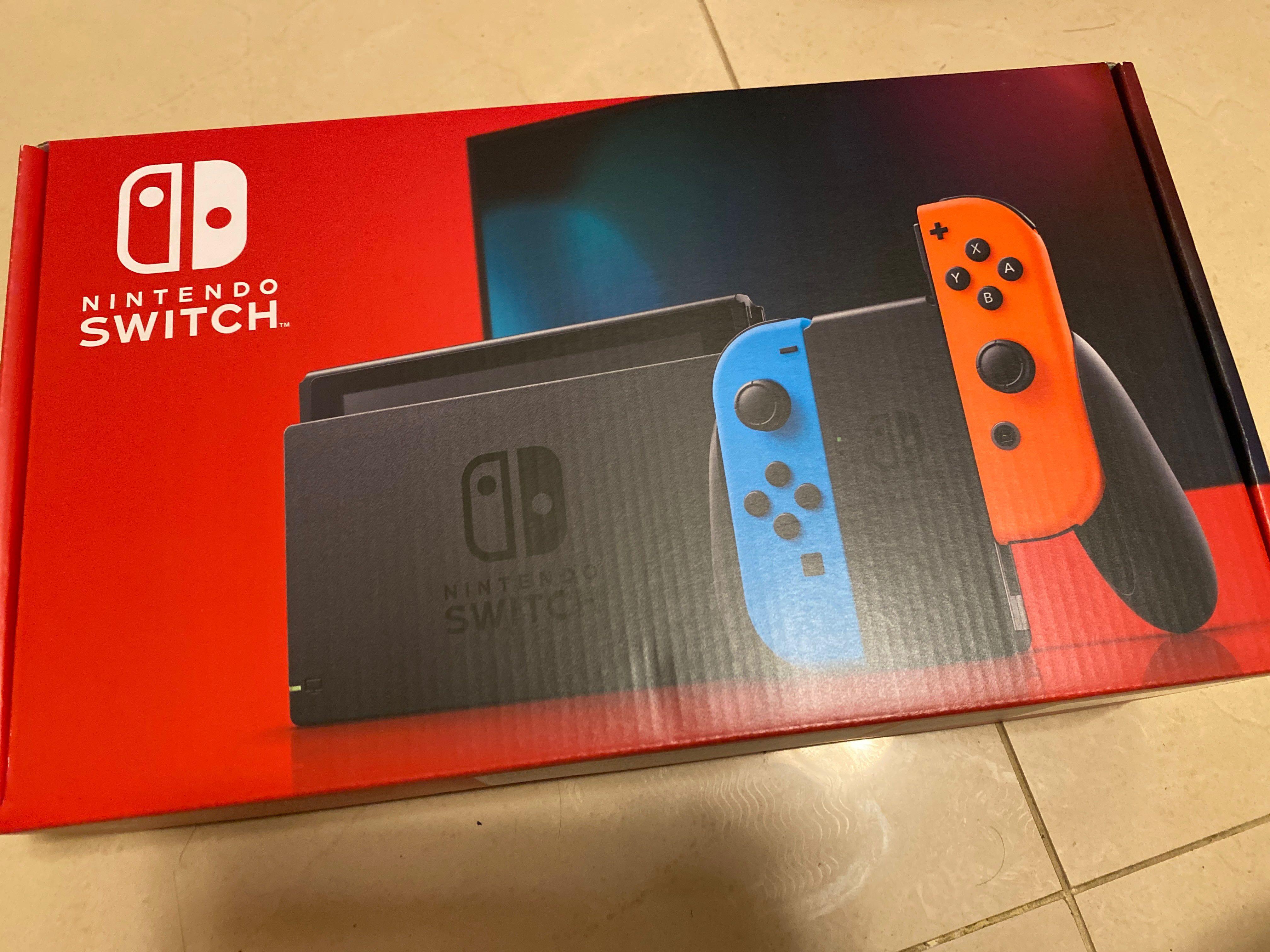 Nintendo Switch 全新主機紅藍版購自日本Amazon, 遊戲機, 電子遊戲機 
