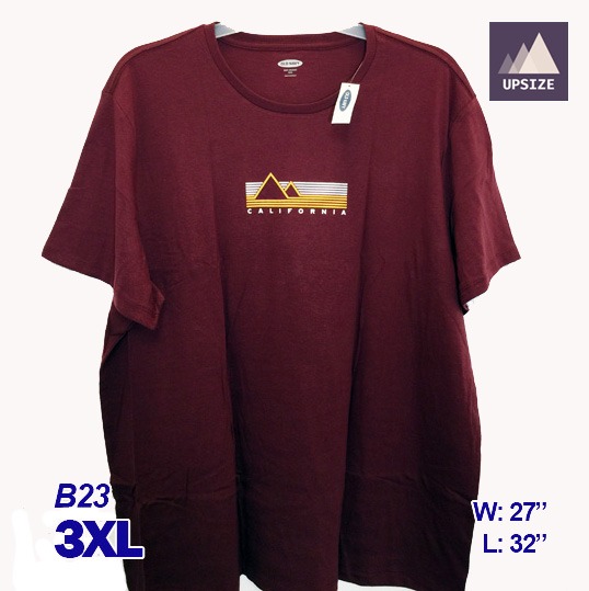 Old Navy Burgundy T Shirt 3xl B23 Men S Fashion Clothes Tops On Carousell