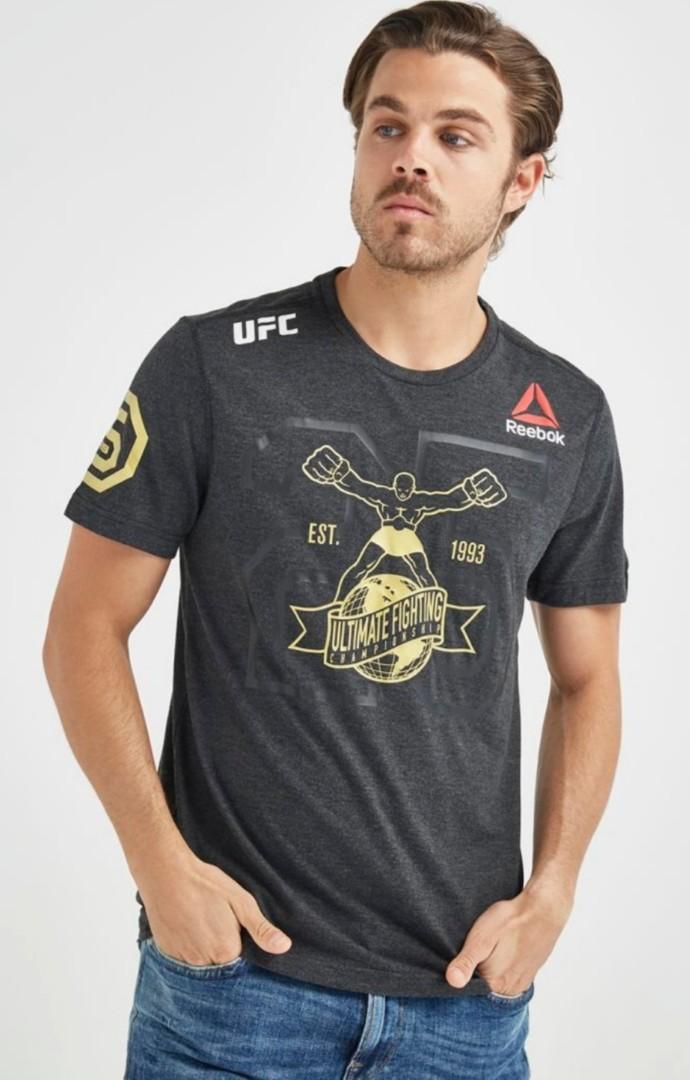 T shirt on sale ufc reebok deepblue