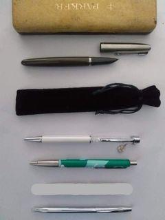 Pens (Parker, swarovski and cross)