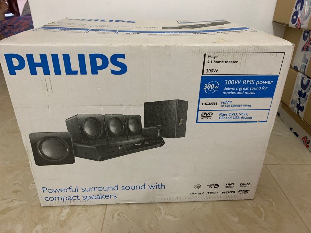 Philip 5.1 home theater, Audio, Soundbars, Speakers & Amplifiers on