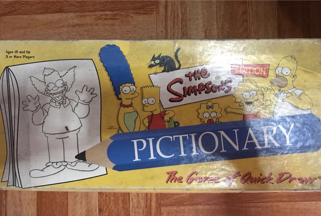 Simpsons Pictionary Pictionary simpsons version boardgame, Hobbies & Toys, Toys & Games on ...