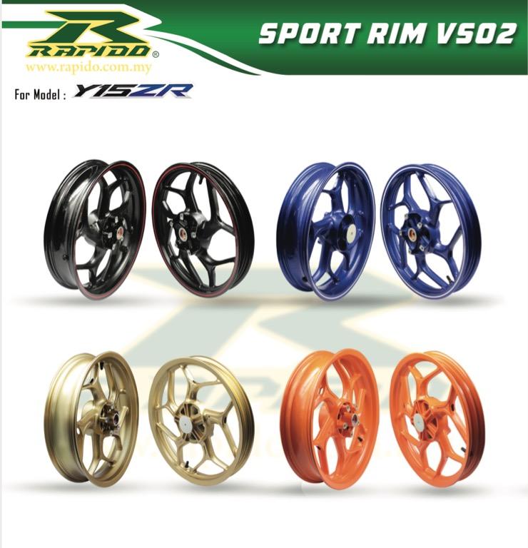 Rapido V502 Sport Rims For Y15zr Motorcycles Motorcycle Accessories On Carousell
