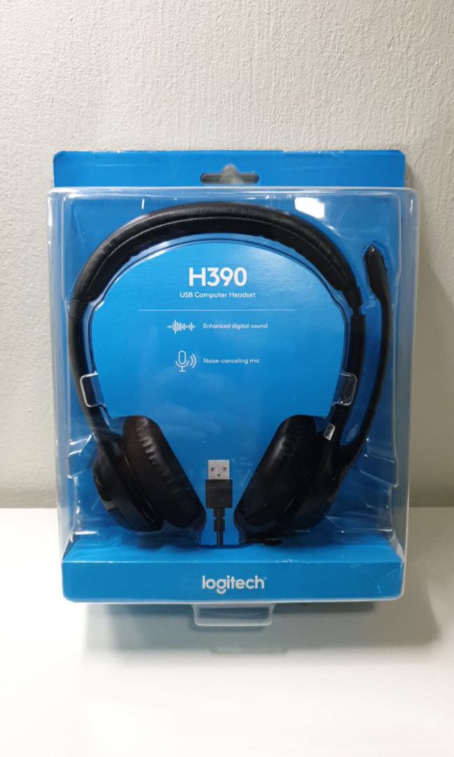 logitech usb computer headset h390
